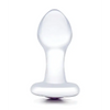 Glas 3.5’’ Bling Bling Glass Butt Plug - Clear - Anal Products