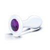 Glas 3.5’’ Bling Bling Glass Butt Plug - Clear - Anal Products