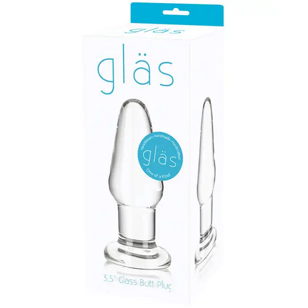 Glas 3.5’’ Butt Plug - Clear - Anal Products
