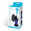 Glas 3.5’’ Rechargeable Vibrating Butt Plug - Blue - Anal Products