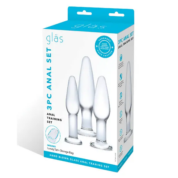 Glas 3 pc Glass Anal Training Kit - Anal Products