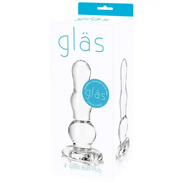 Glas 4’’ Butt Plug - Clear - Anal Products