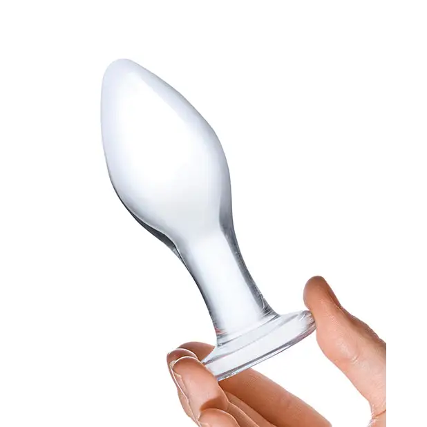 Glas 4’’ Classic Butt Plug - Clear - Anal Products