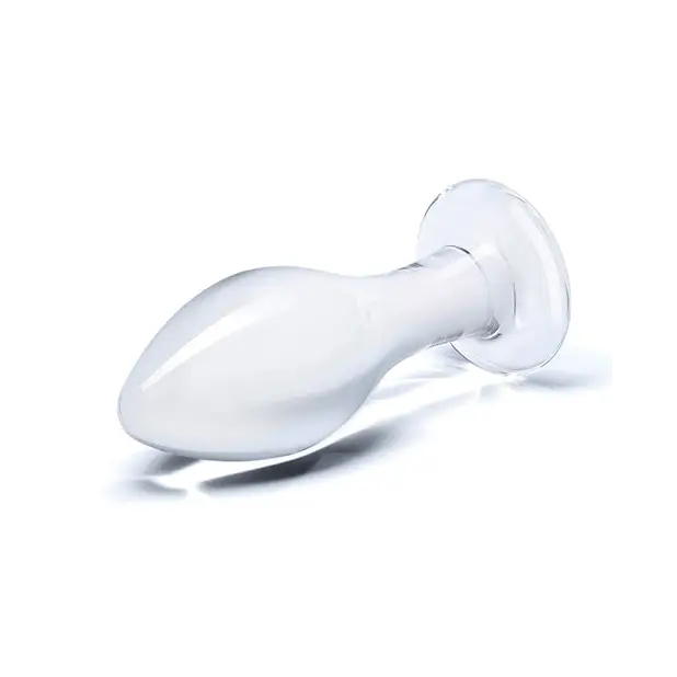 Glas 4’’ Classic Butt Plug - Clear - Anal Products