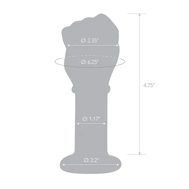 Glas 5’’ Fist Butt Plug - Anal Products