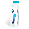 Glas 6’’ Curved G-Spot Glass Dildo - Blue - Dongs & Dildos