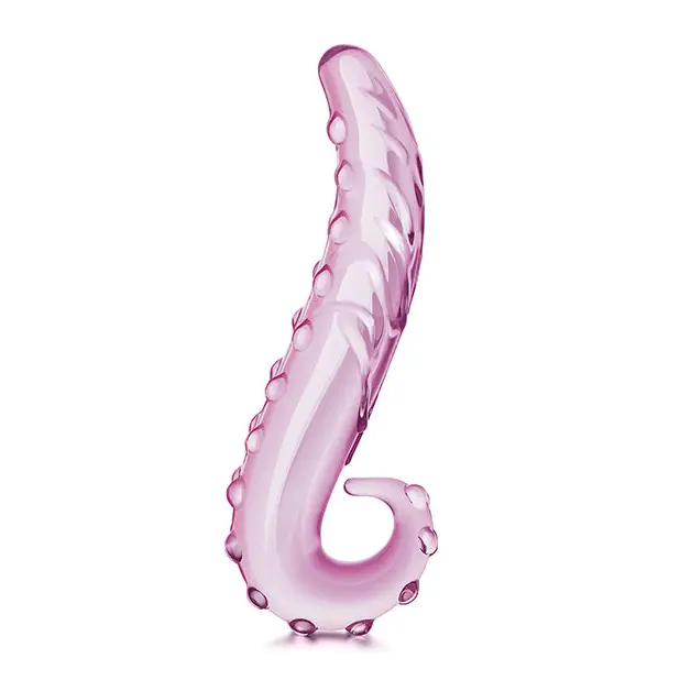 Glas 6’’ Lick-it Glass Dildo - Pink - Dongs & Dildos