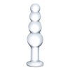 Glas 7.25’’ Glass Beaded Butt Plug - Clear - Anal Products