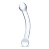 Glas 7’’ Curved Glass G Spot Stimulator - Clear - Dongs & Dildos