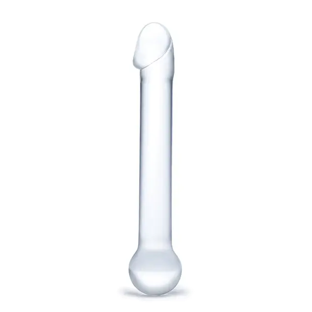 Glas 7’’ Realistic Head Glass Dildo - Clear - Dongs & Dildos