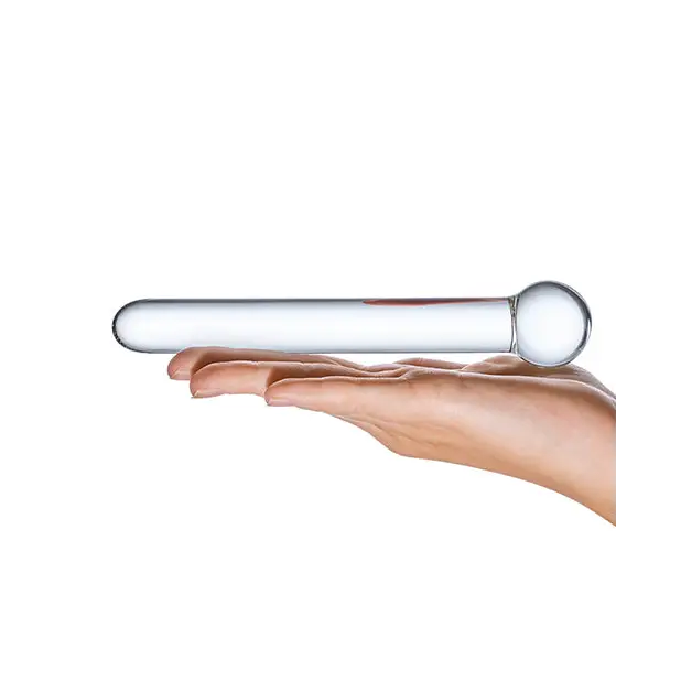 Glas 7’’ Straight Glass Dildo - Clear - Dongs & Dildos