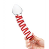 Glas 8’’ Mr. Swirly Glass Dildo - Red - Dongs & Dildos