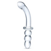 Glas 8’’ Ribbed G-Spot Glass Dildo - Dongs & Dildos