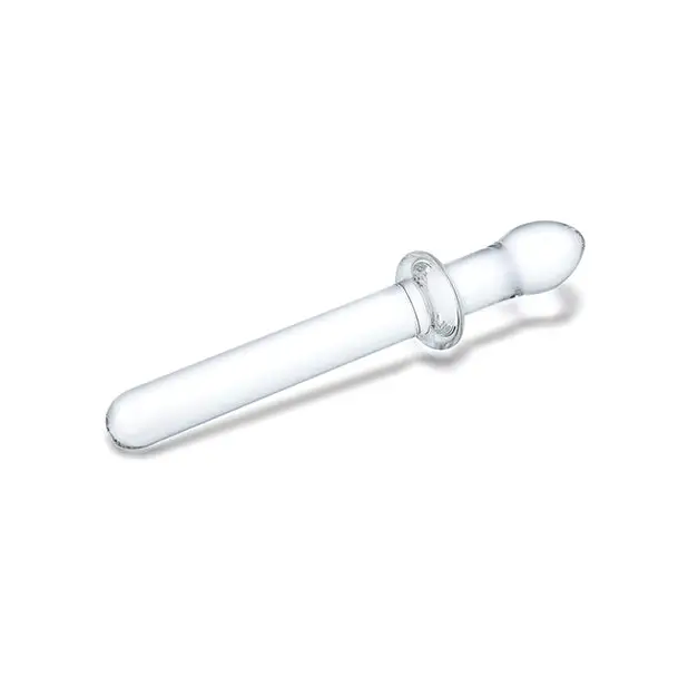 Glas 9.25’’ Classic Smooth Dual Ended Dildo - Clear - Dongs & Dildos