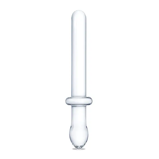 Glas 9.25’’ Classic Smooth Dual Ended Dildo - Clear - Dongs & Dildos