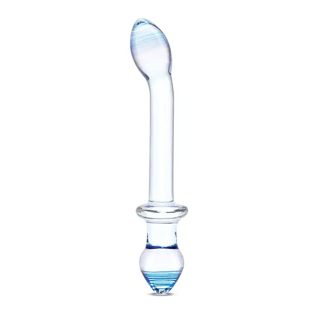 Glas 9.5’’ Double Play Dual Ended Dildo - Clear - Dongs & Dildos