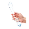 Glas 9.5’’ Double Play Dual Ended Dildo - Clear - Dongs & Dildos