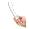 Glas 9’’ Classic Curved Dual Ended Dildo - Clear - Dongs & Dildos