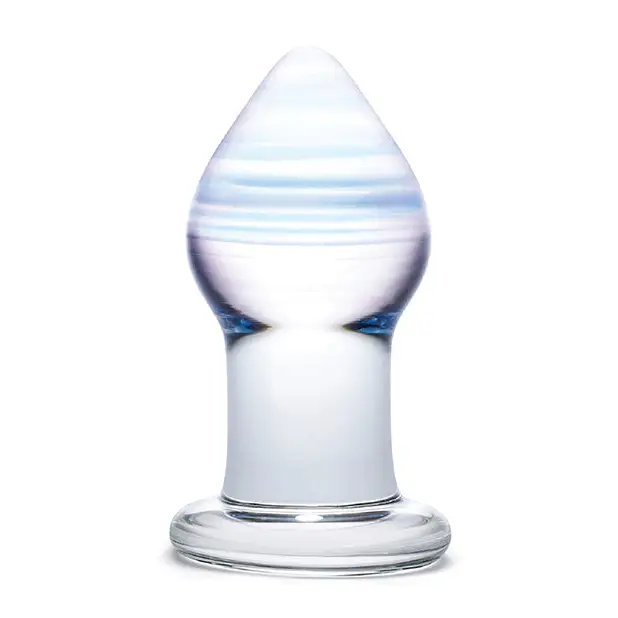 Glas Amethyst Rain Glass Butt Plug - Anal Products