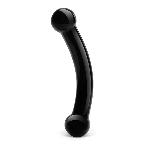 Glas Double Bull Glass Dildo - Black - Dongs & Dildos