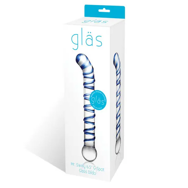 Glas Mr. Swirly 6.5’’ G-Spot Glass Dildo - Dongs & Dildos