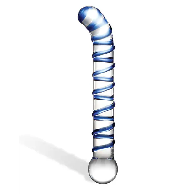 Glas Mr. Swirly 6.5’’ G-Spot Glass Dildo - Dongs & Dildos