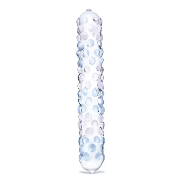 Glas Purple Rose Nubby Glass Dildo - Dongs & Dildos