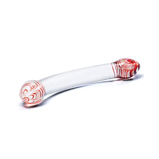 Glas Red Head Double Glass Dildo - Dongs & Dildos