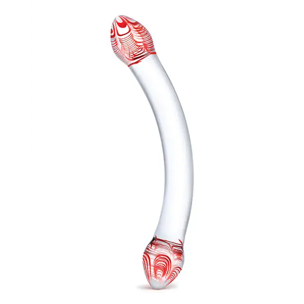 Glas Red Head Double Glass Dildo - Dongs & Dildos