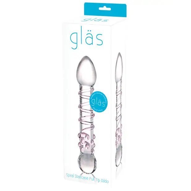 Glas Spiral Staircase Full Tip Glass Dildo - Dongs & Dildos