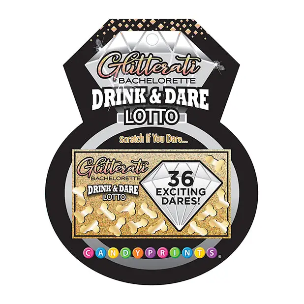 Glitterati Bachelorette Drink & Dare Lotto - Bachelorette & Party Supplies