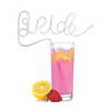Glitterati Bride Straw - White - Bachelorette & Party Supplies