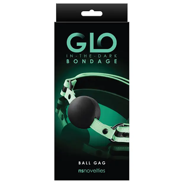 GLO Bondage Ball Gag - Glow in the Dark - Bondage Blindfolds & Restraints