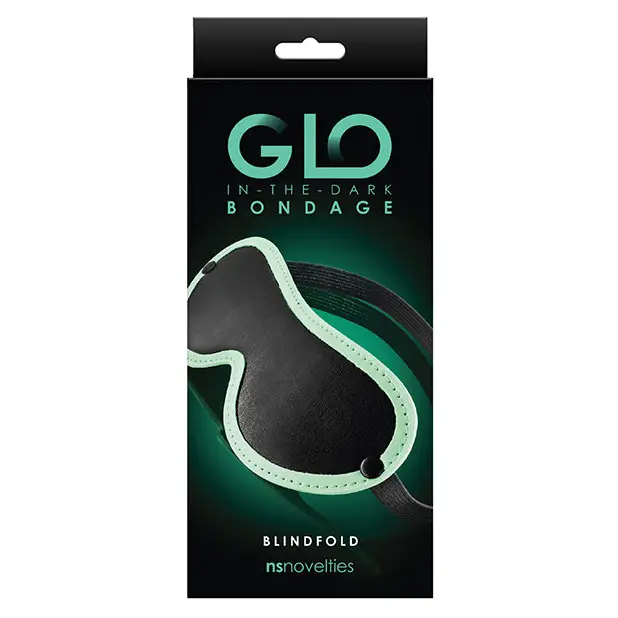 GLO Bondage Blindfold - Glow in the Dark - Bondage Blindfolds & Restraints