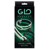 GLO Bondage Collar & Leash - Glow in the Dark - Bondage Blindfolds & Restraints