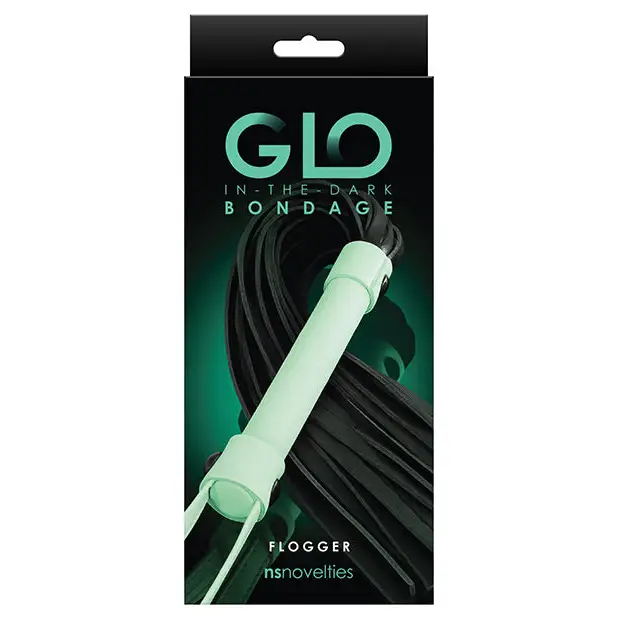 GLO Bondage Flogger - Glow in the Dark - Bondage Blindfolds & Restraints