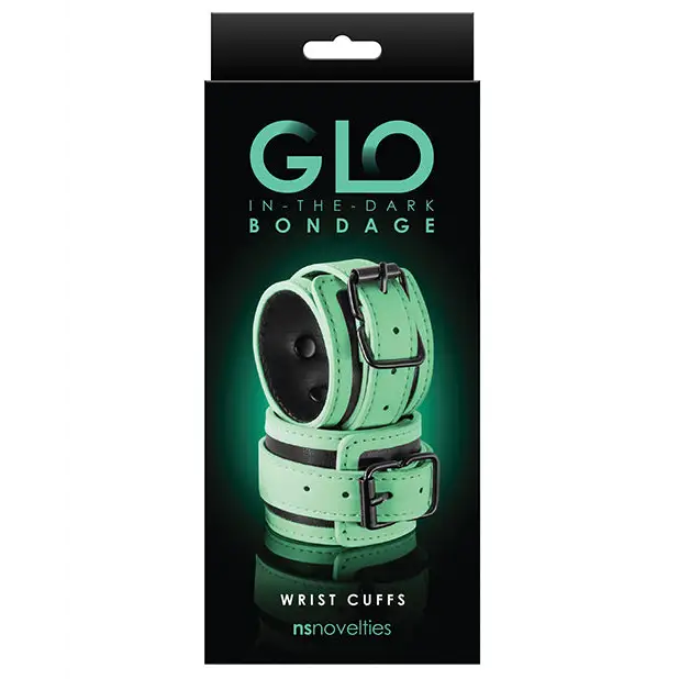 GLO Bondage Wrist Cuff - Glow in the Dark - Bondage Blindfolds & Restraints