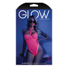 Glow Black Light Harness Mesh Body Suit Neon Pink L/XL - Lingerie - Packaged