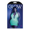 Glow Black Light Net Halter Dress Neon Green QN - Lingerie - Plus/Queen - Packaged