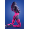 Glow Captivating Halter Bodystocking & G-String Neon Pink O/S - Lingerie - Packaged