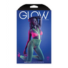 Glow Come Alive Suspender Stockings Bralette & G-String Multi Color O/S - Lingerie - Packaged