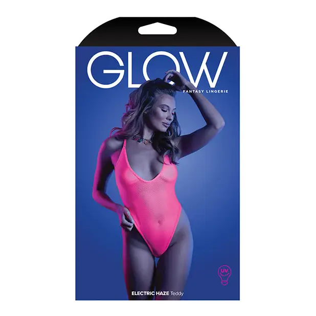 Glow Electric Haze Teddy Neon Pink M/L - Lingerie - Packaged