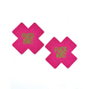 Glow In the Dark Fuck Me Pasties - Pink O/S - Lingerie - Packaged