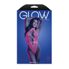 Glow Knockout Fishnet Teddy w/Detachable Thong - Neon Pink S/M - Lingerie - Packaged