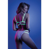 Glow Night Vision Glow In the Dark Bralette & Cage Panty L/XL - Lingerie - Packaged