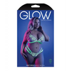 Glow Night Vision Glow In the Dark Bralette & Cage Panty QN - Lingerie - Plus/Queen - Packaged