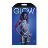 Glow Night Vision Glow In the Dark Gartered Teddy L/XL - Lingerie - Packaged