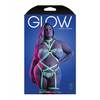 Glow Night Vision Glow In the Dark Gartered Teddy QN - Lingerie - Plus/Queen - Packaged