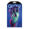 Glow Nocturnal Halter Teddy Neon Chartreuse QN - Lingerie - Plus/Queen - Packaged