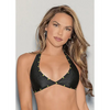 Glow Stones Black Light Dancewear Tri Bra Black O/S - Lingerie - Hanging